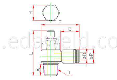 SL Pneumatic Quick Connector Fittings